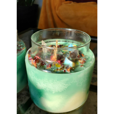 Marbled Chakra Meditation Candles