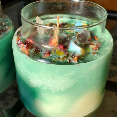 Marbled Chakra Meditation Candles